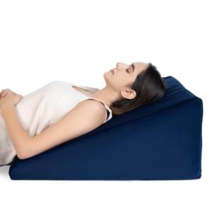 Bed Wedge Pillow for Sleeping, Back Pain, Acid Reflux & Leg Rest | Standard Width Triangle Pillow with Memory Foam Support, - Image 1