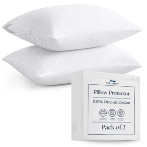 Premium Cotton Pillowcases with Zipper Closure, Set of 2 Pillowcase Covers for Hotel Pillows - Image 1