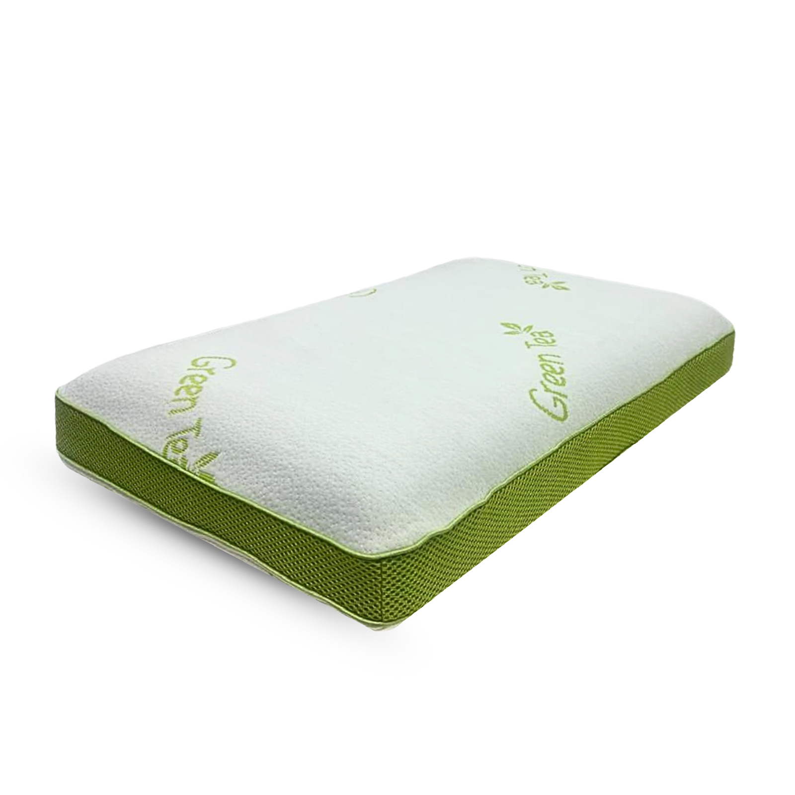 FASHIONFY® Green Tea Memory Foam Pillow for Side Sleepers, Hot Sleepers, Neck Pain, Shoulder Pain & Back Support - Image 1