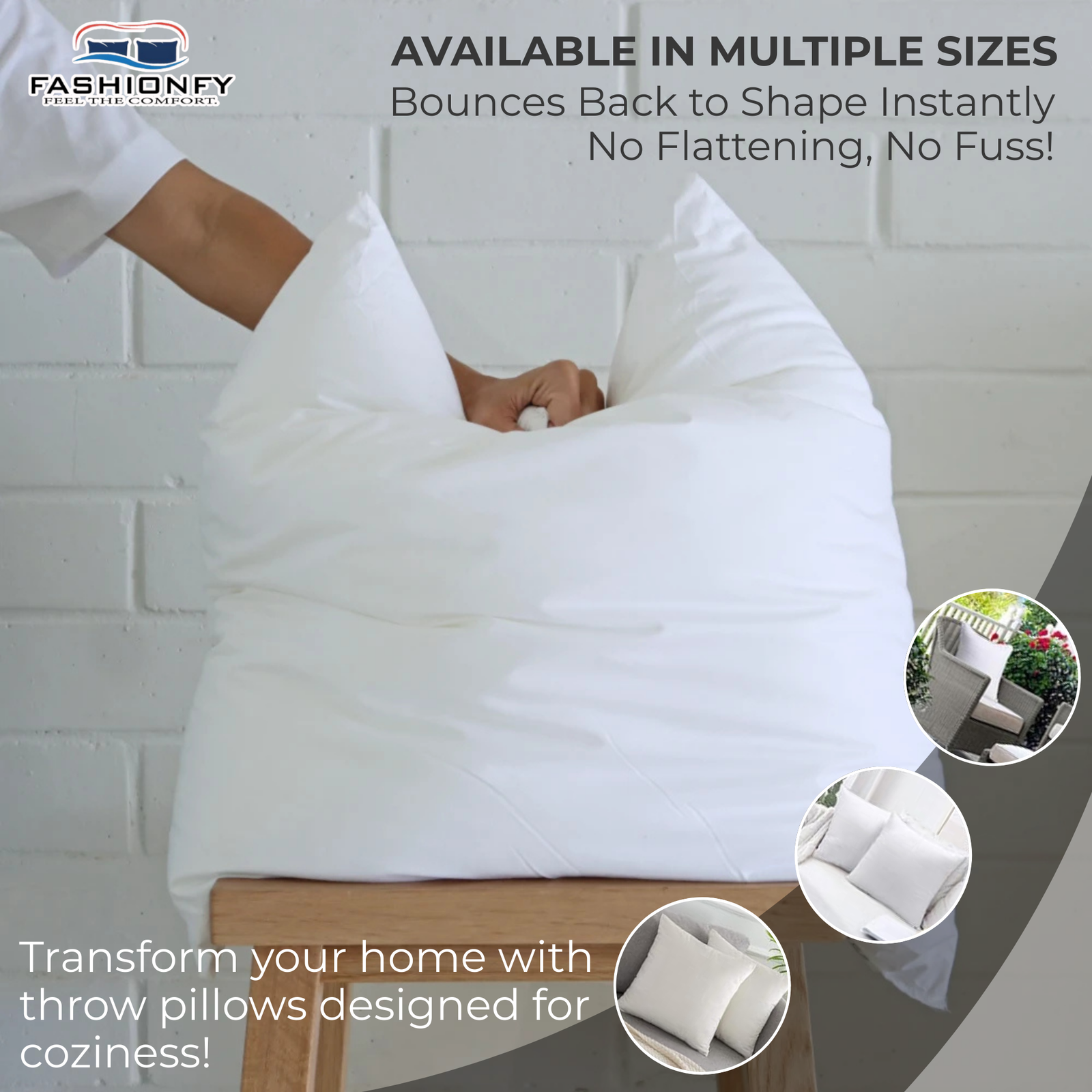 Cushion Inserts with 100% Polyester Filling & Cotton Cover - Image 7