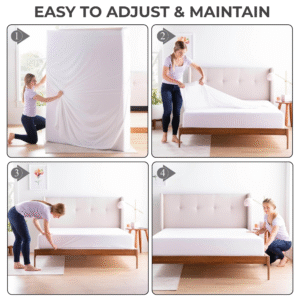 Premium Mattress Encasing Queen Size with Deep Pockets | 100% Waterproof Cotton - Image 5