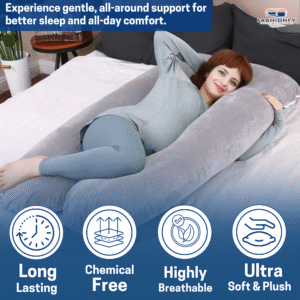 FASHIONFY U Shaped Pregnancy Pillow for Sleeping with Removable Cover - Image 5