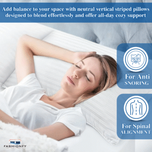 FASHIONFY Premium Bed Pillows for Stomach & Side Sleepers - Image 5