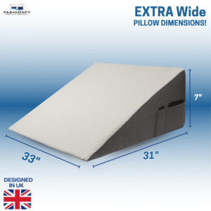 FASHIONFY Orthopedic Bed Wedge Pillow | Jacquard Cover with With Side-Pocket - Image 9