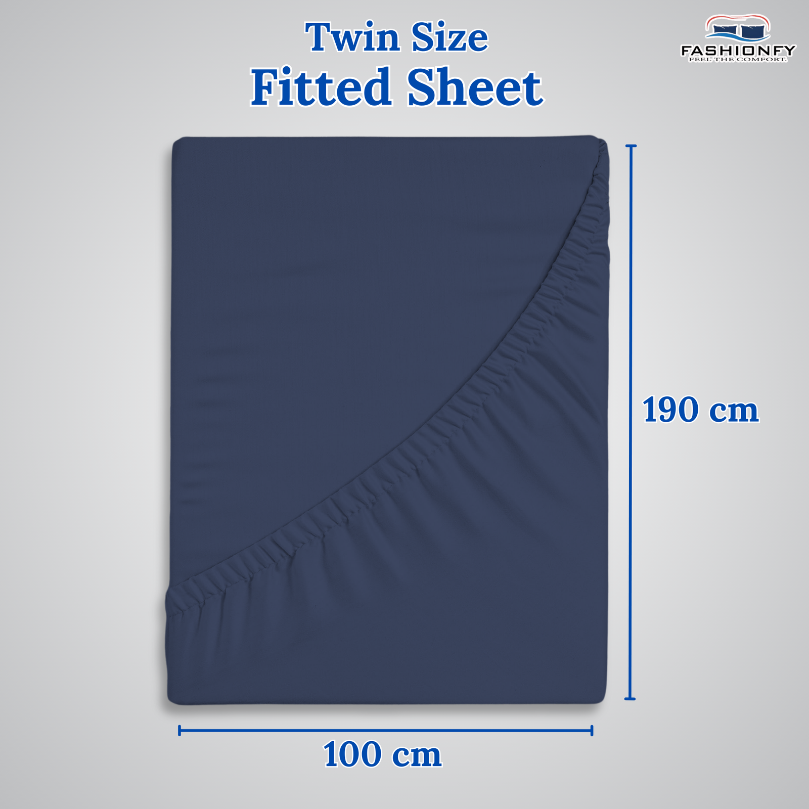 FASHIONFY® Hotel Quality Fitted Sheet with Deep Pockets & Elastic Edges | Breathable 300 TC Cotton Fabric - Image 13