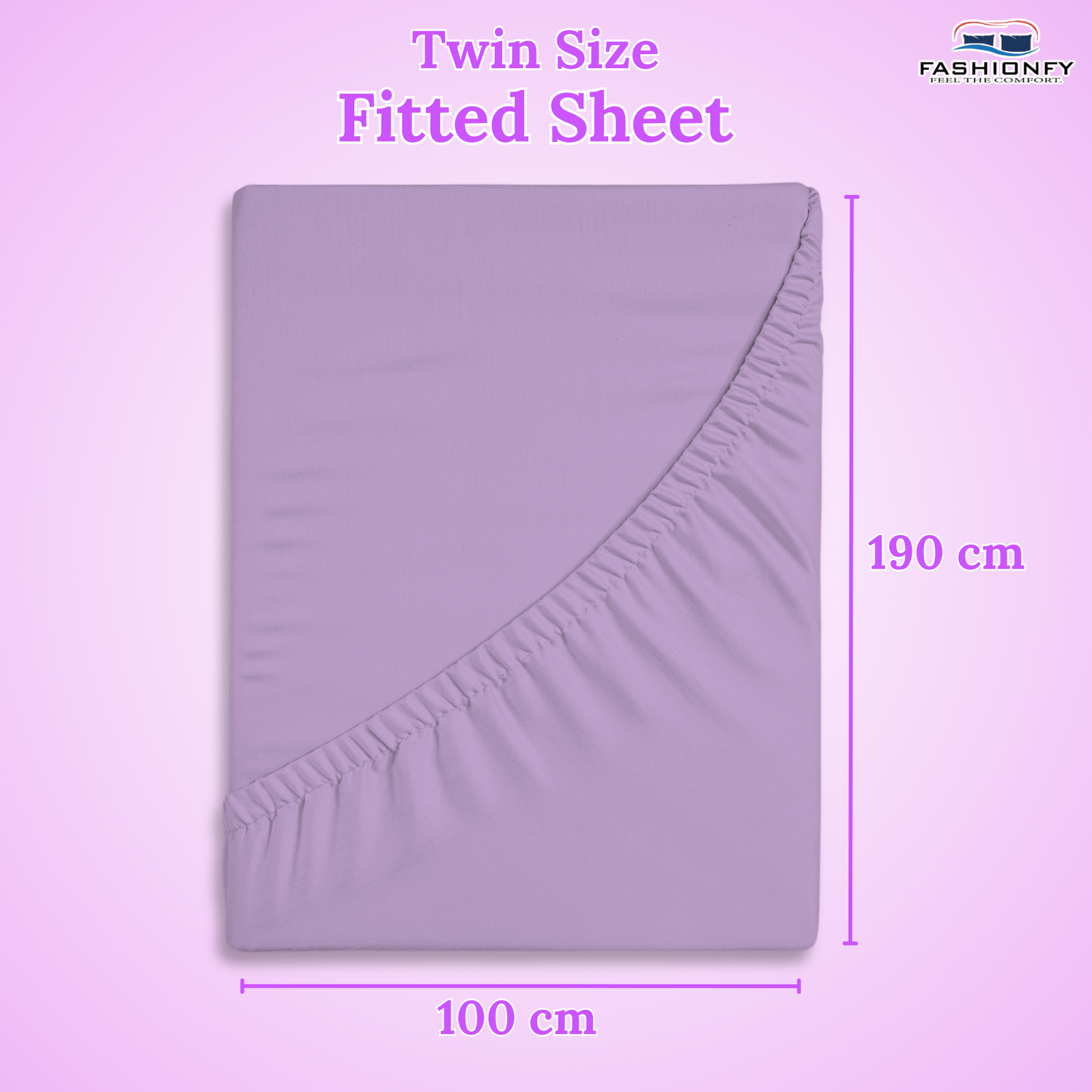 FASHIONFY® Hotel Quality Fitted Sheet with Deep Pockets & Elastic Edges | Breathable 300 TC Cotton Fabric - Image 12
