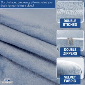 FASHIONFY U Shaped Pregnancy Pillow for Sleeping with Removable Cover - Image 6