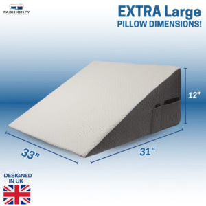 FASHIONFY Orthopedic Bed Wedge Pillow | Jacquard Cover with With Side-Pocket - Image 8
