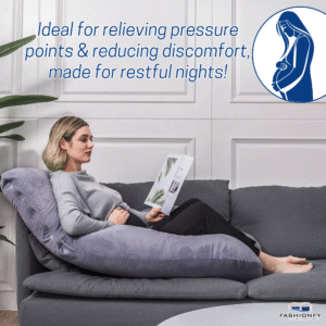 FASHIONFY U Shaped Pregnancy Pillow for Sleeping with Removable Cover - Image 7