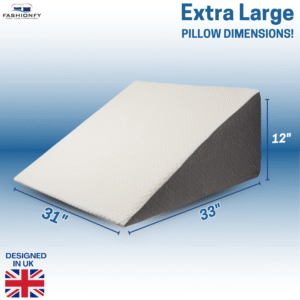 FASHIONFY Wedge Pillow for Back & Neck Support, Chic Jacquard Pillowcase - Image 8