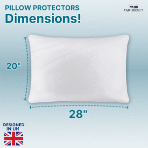FASHIONFY Waterproof Terry Pillow Protectors for Bed Pillows & Hotel Pillows - Image 9