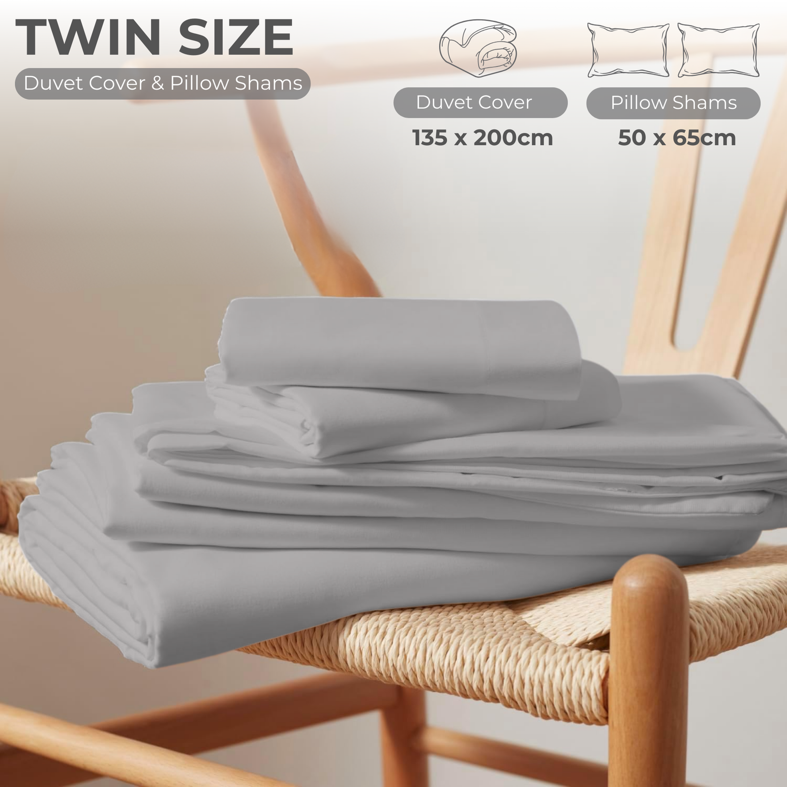 3 Piece Duvet Cover Set – 100% Breathable Cotton Bedding with Pillow Shams, Premium Hotel Quality Comforter Cover, Elegant Design for Bedroom & Home Décor - Image 45