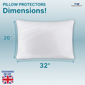 FASHIONFY Waterproof Terry Pillow Protectors for Bed Pillows & Hotel Pillows - Image 11