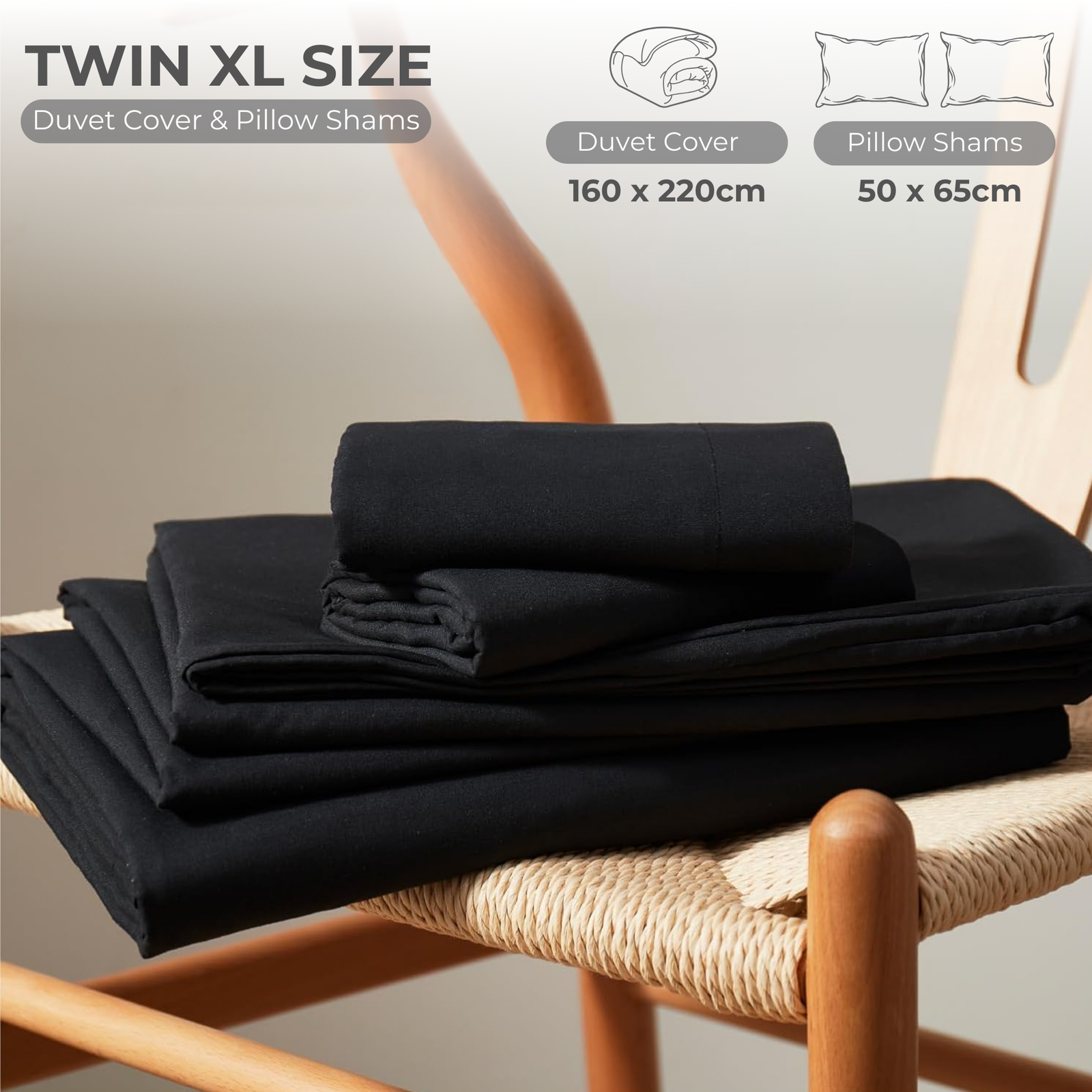 3 Piece Duvet Cover Set – 100% Breathable Cotton Bedding with Pillow Shams, Premium Hotel Quality Comforter Cover, Elegant Design for Bedroom & Home Décor - Image 53