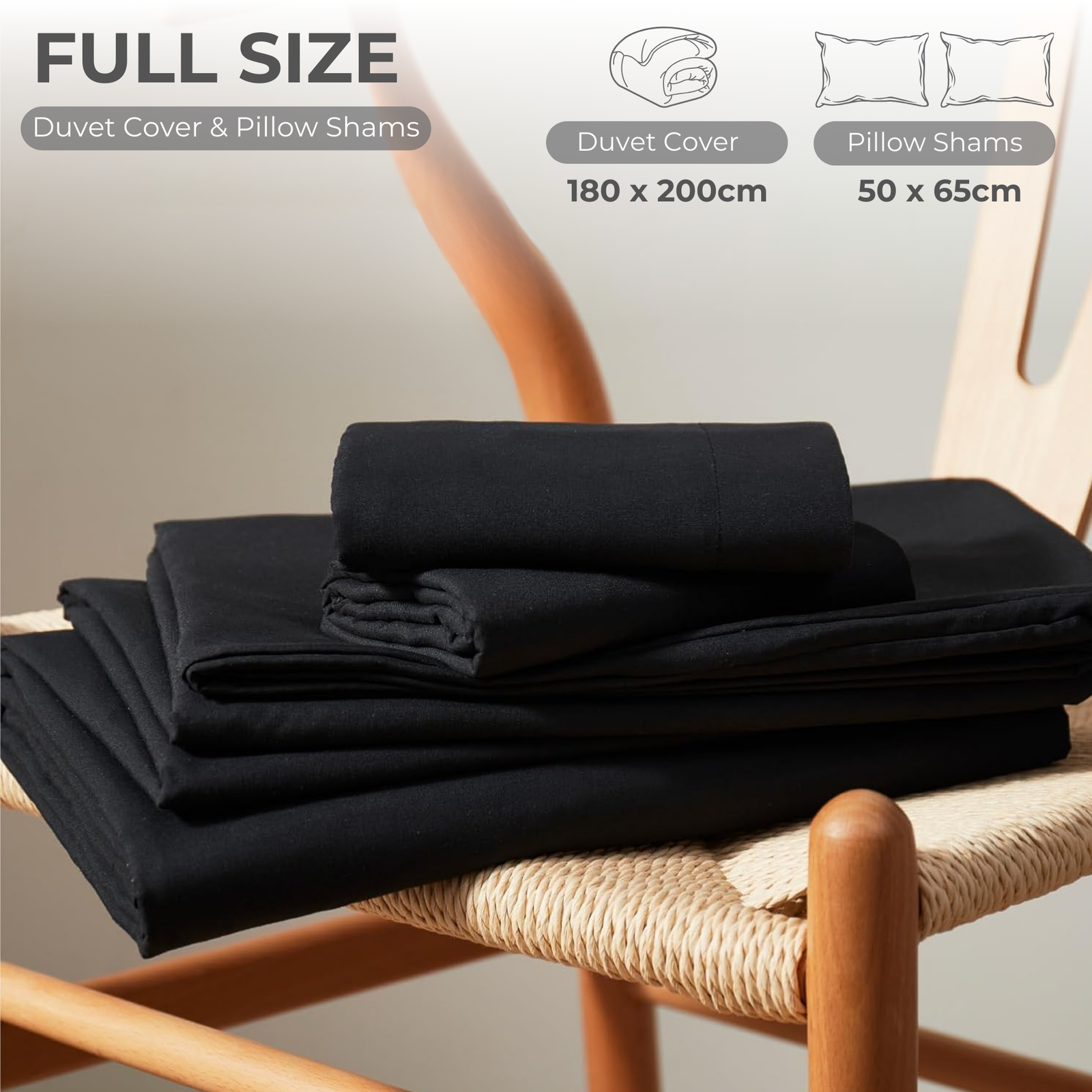 3 Piece Duvet Cover Set – 100% Breathable Cotton Bedding with Pillow Shams, Premium Hotel Quality Comforter Cover, Elegant Design for Bedroom & Home Décor - Image 75