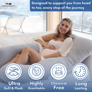 Detachable U Shape Pregnancy Pillow with 100% Polyester Filling - Image 7