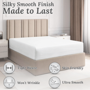 FASHIONFY® Hotel Quality Fitted Sheet with Deep Pockets & Elastic Edges | Breathable 300 TC Cotton Fabric - Image 3