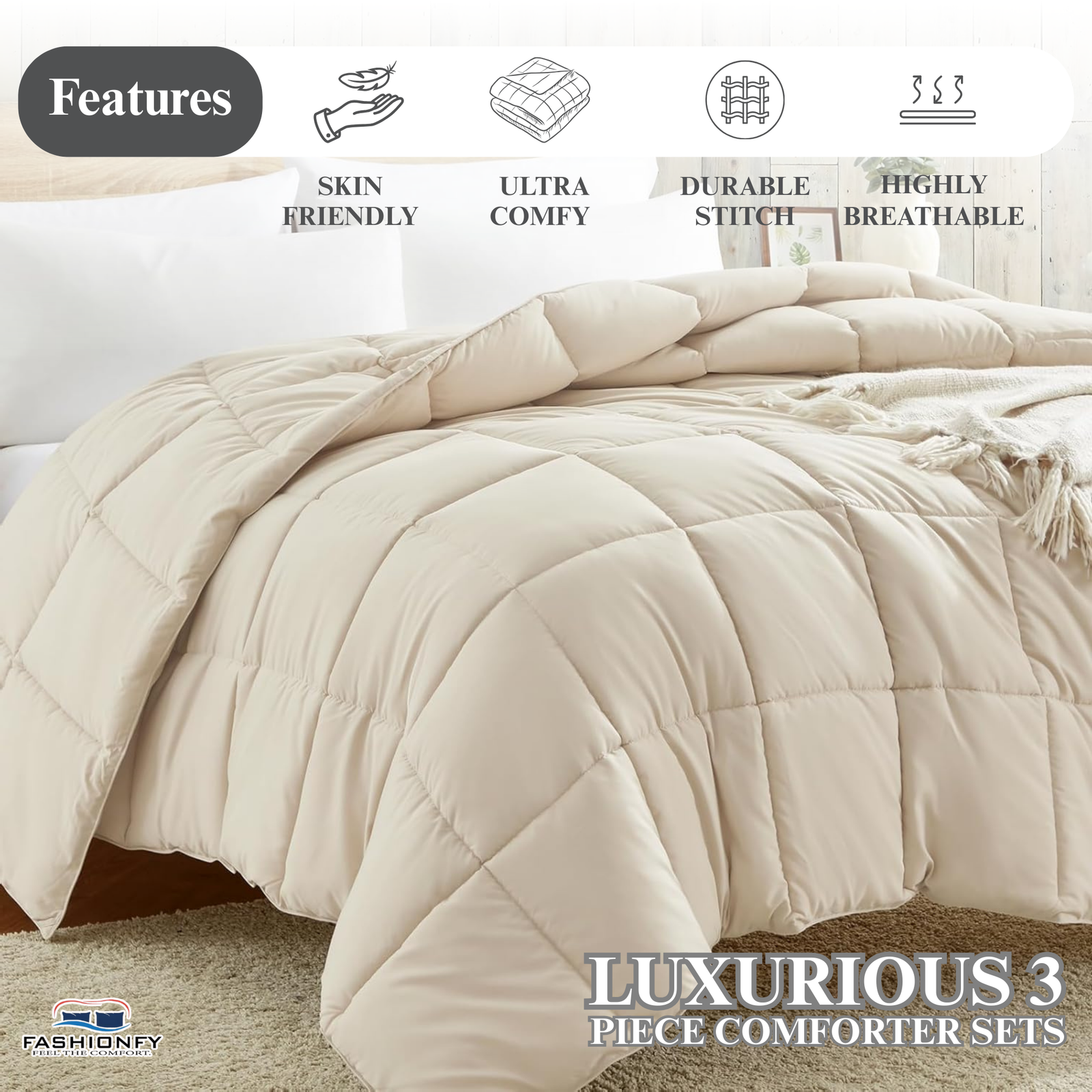 Bed Comforter Sets for Premium Bedding & Comfort (135x200) - Image 2