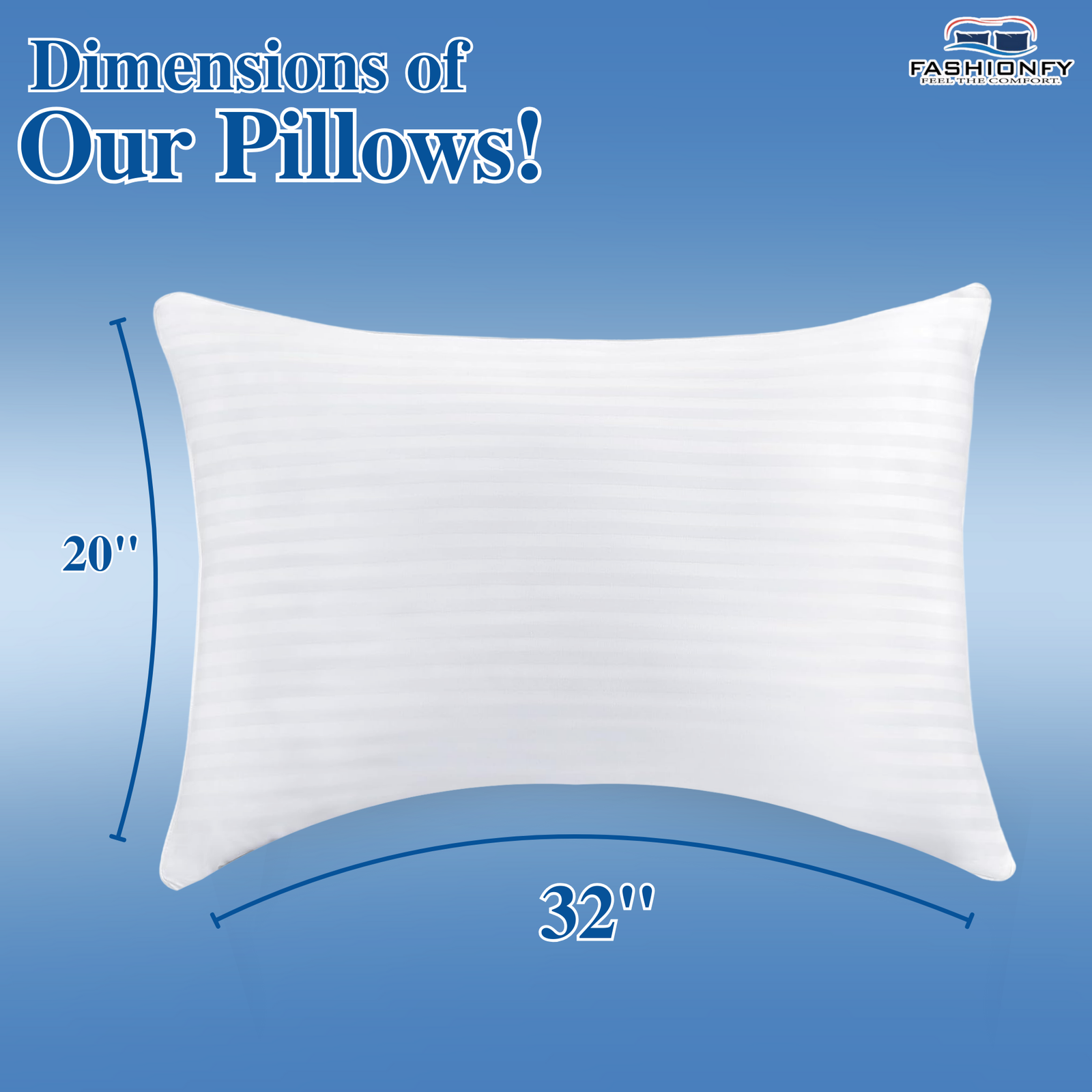 FASHIONFY Premium Bed Pillows for Stomach & Side Sleepers - Image 8