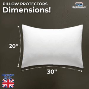 FASHIONFY® Pillow Protectors with Zipper Enclosure | Set of 2 100% Waterproof Polyester Bed Pillow Covers - Image 10