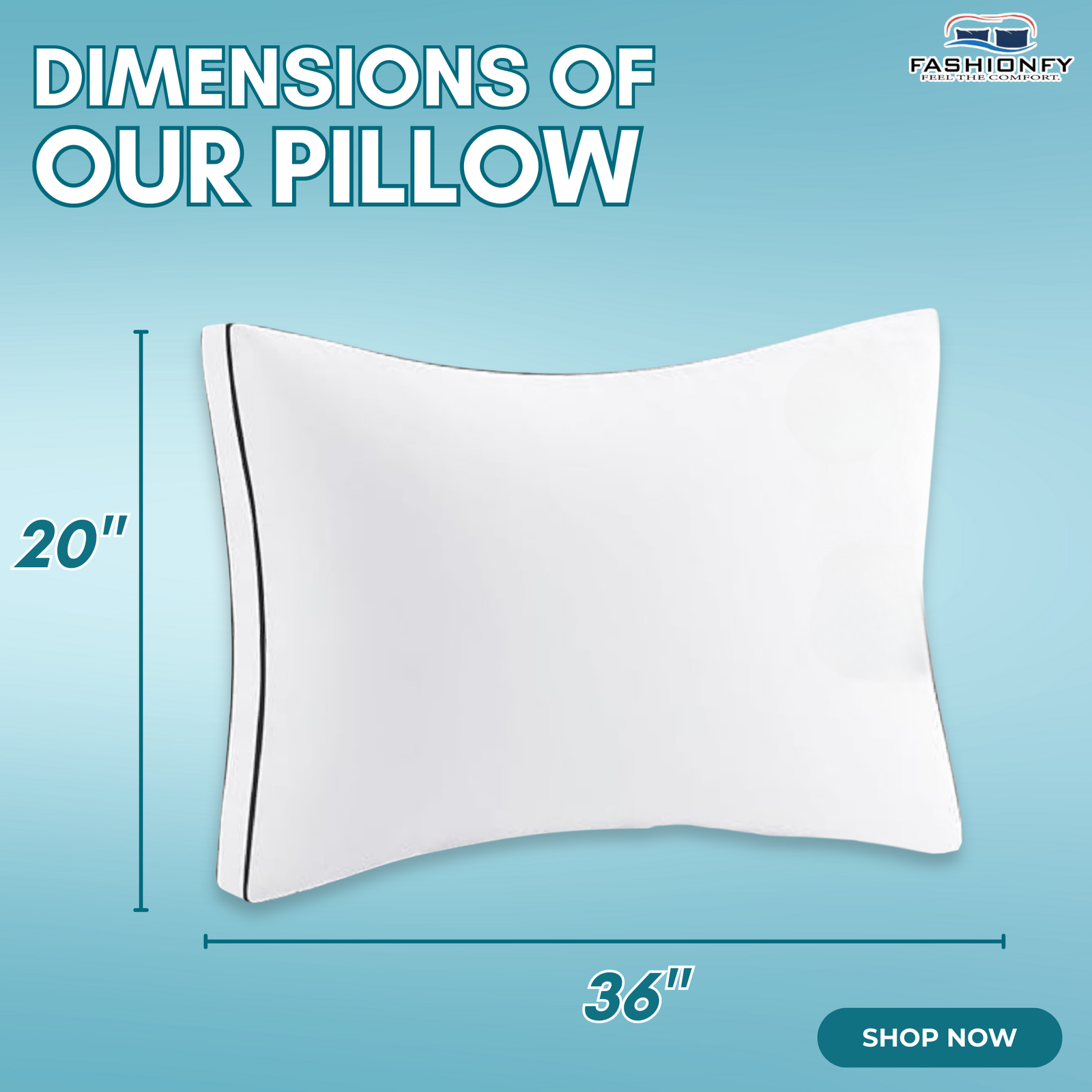 FASHIONFY® Bed Pillows for Sleeping & Resting - Image 9