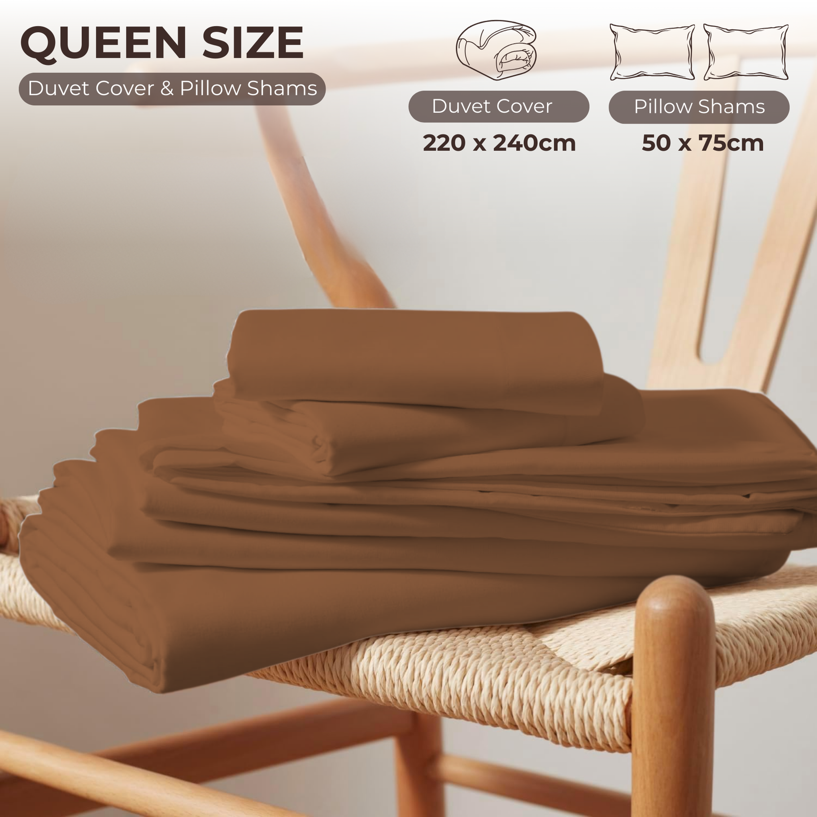 3 Piece Duvet Cover Set – 100% Breathable Cotton Bedding with Pillow Shams, Premium Hotel Quality Comforter Cover, Elegant Design for Bedroom & Home Décor - Image 16