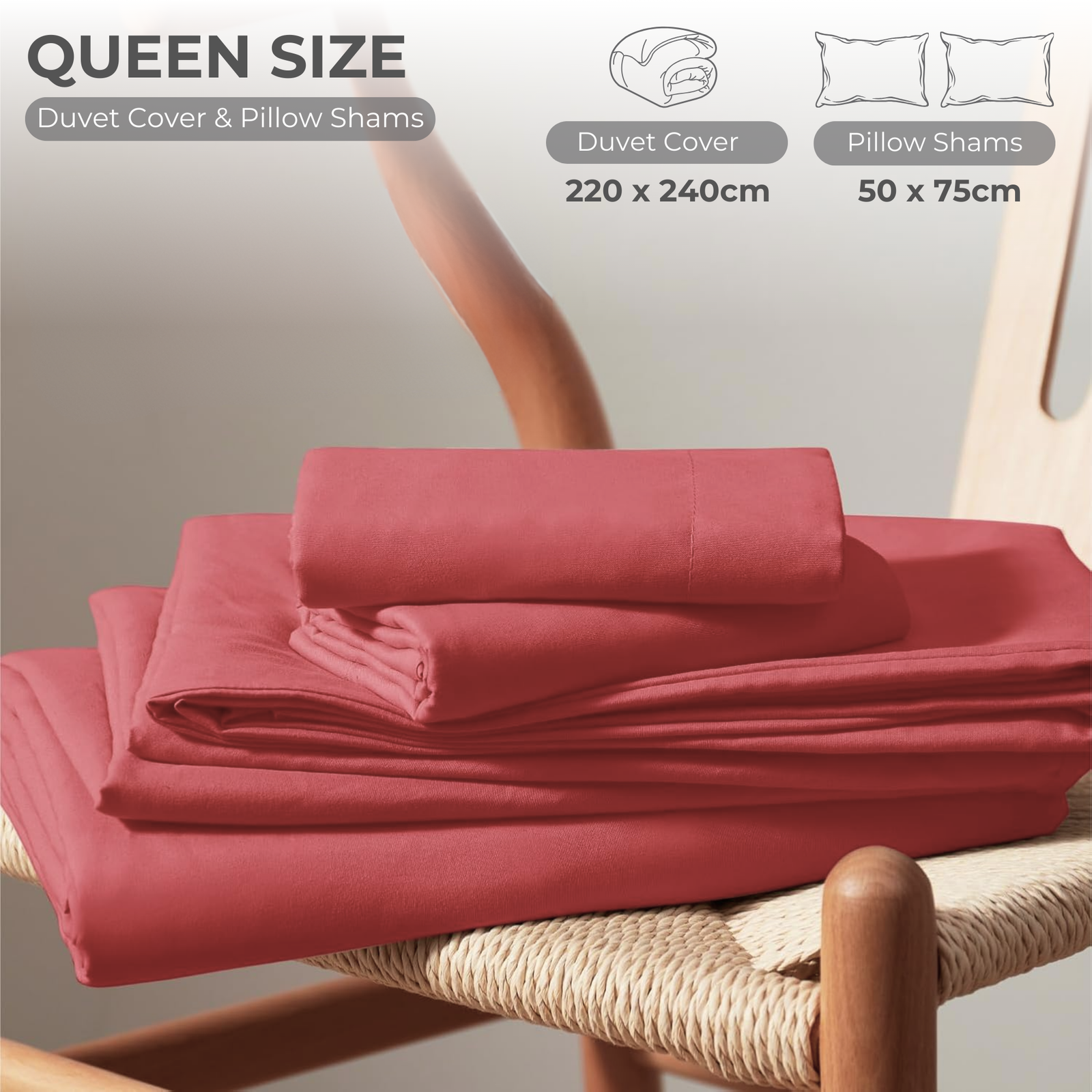 3 Piece Duvet Cover Set – 100% Breathable Cotton Bedding with Pillow Shams, Premium Hotel Quality Comforter Cover, Elegant Design for Bedroom & Home Décor - Image 17