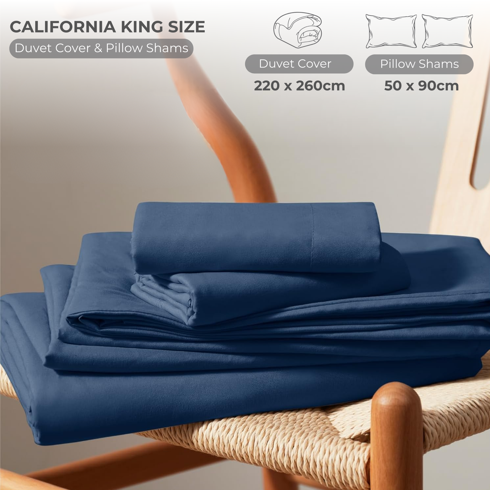 3 Piece Duvet Cover Set – 100% Breathable Cotton Bedding with Pillow Shams, Premium Hotel Quality Comforter Cover, Elegant Design for Bedroom & Home Décor - Image 69