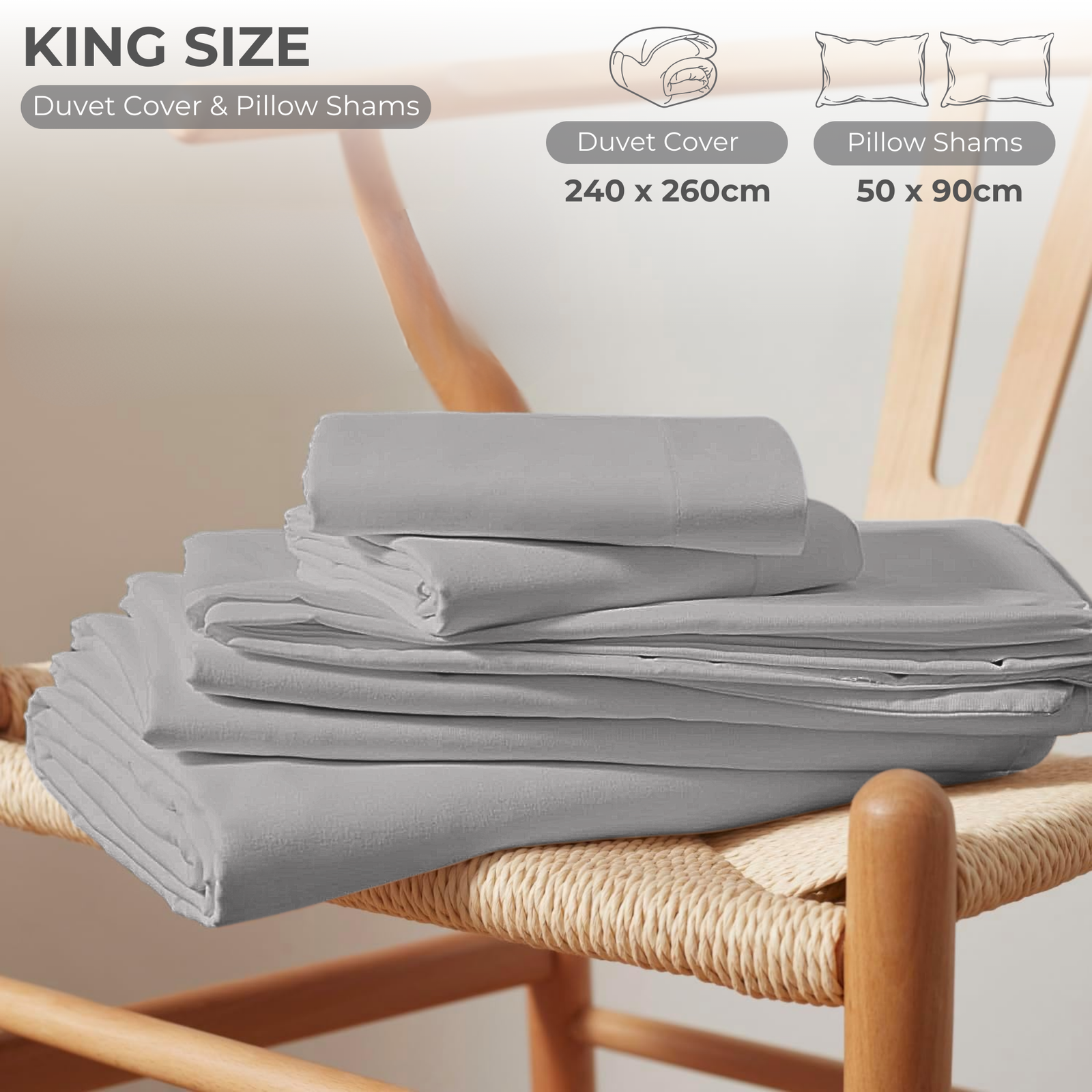 3 Piece Duvet Cover Set – 100% Breathable Cotton Bedding with Pillow Shams, Premium Hotel Quality Comforter Cover, Elegant Design for Bedroom & Home Décor - Image 105