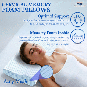 FASHIONFY Cervical Pillow | Ergonomic Neck Pillow for Side & Stomach Sleepers - Image 2