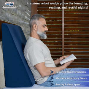 Bed Wedge Pillow for Sleeping, Back Pain, Acid Reflux & Leg Rest | Standard Width Triangle Pillow with Memory Foam Support, - Image 4