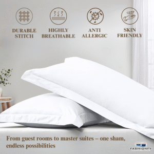 FASHIONFY® Premium Cotton Pillow Shams with Envelope Closure, Pillow Covers - Image 5