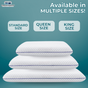 FASHIONFY Memory Foam Pillows For Back & Side Sleepers - Image 4