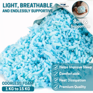 FASHIONFY Soft & Comfy Shredded Foam Crumbs for Replacement Bean Bag filler - Image 5