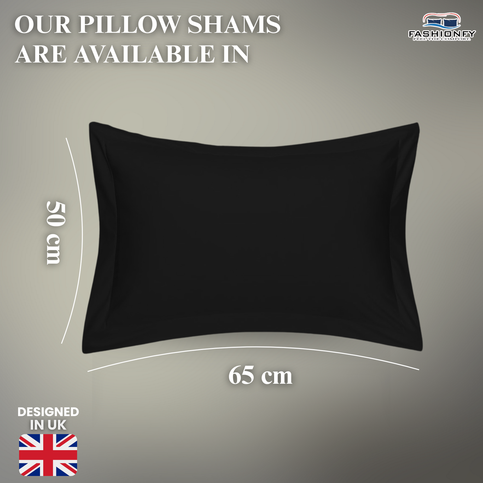 FASHIONFY® Premium Cotton Pillow Shams with Envelope Closure, Pillow Covers - Image 9