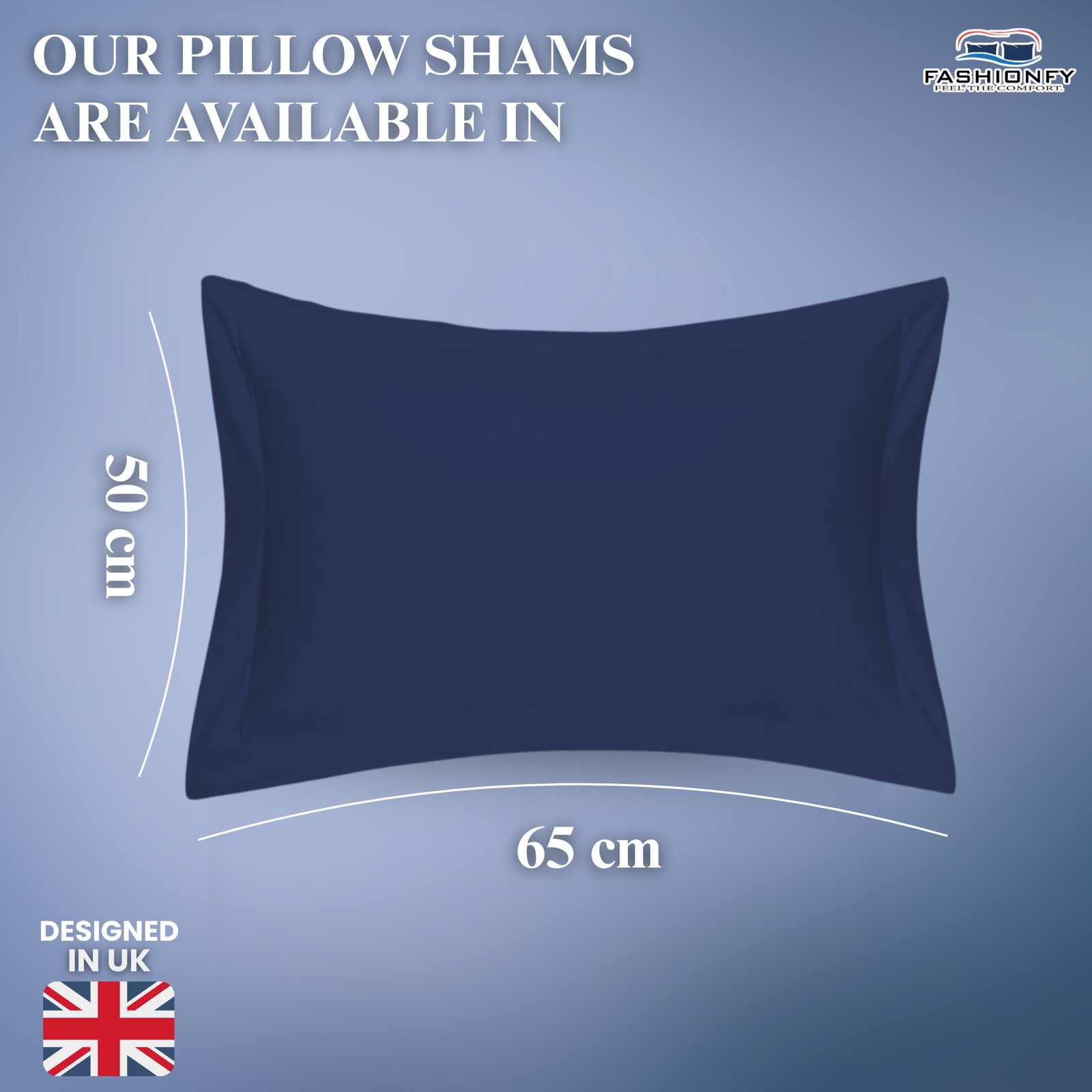 FASHIONFY® Premium Cotton Pillow Shams with Envelope Closure, Pillow Covers - Image 13
