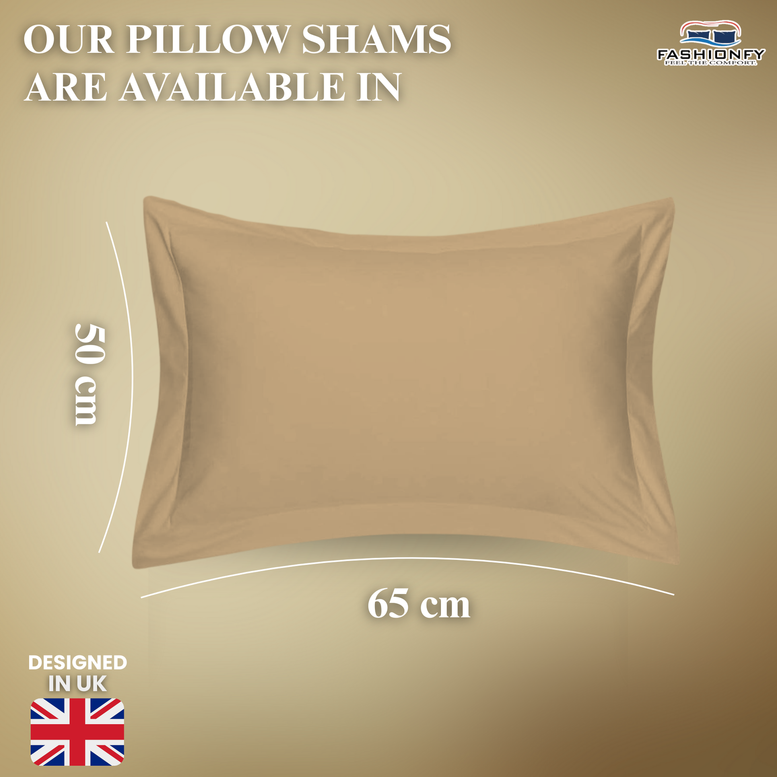 FASHIONFY® Premium Cotton Pillow Shams with Envelope Closure, Pillow Covers - Image 8