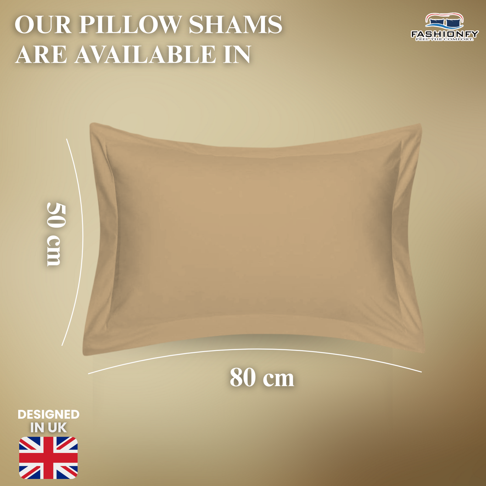 FASHIONFY® Premium Cotton Pillow Shams with Envelope Closure, Pillow Covers - Image 38
