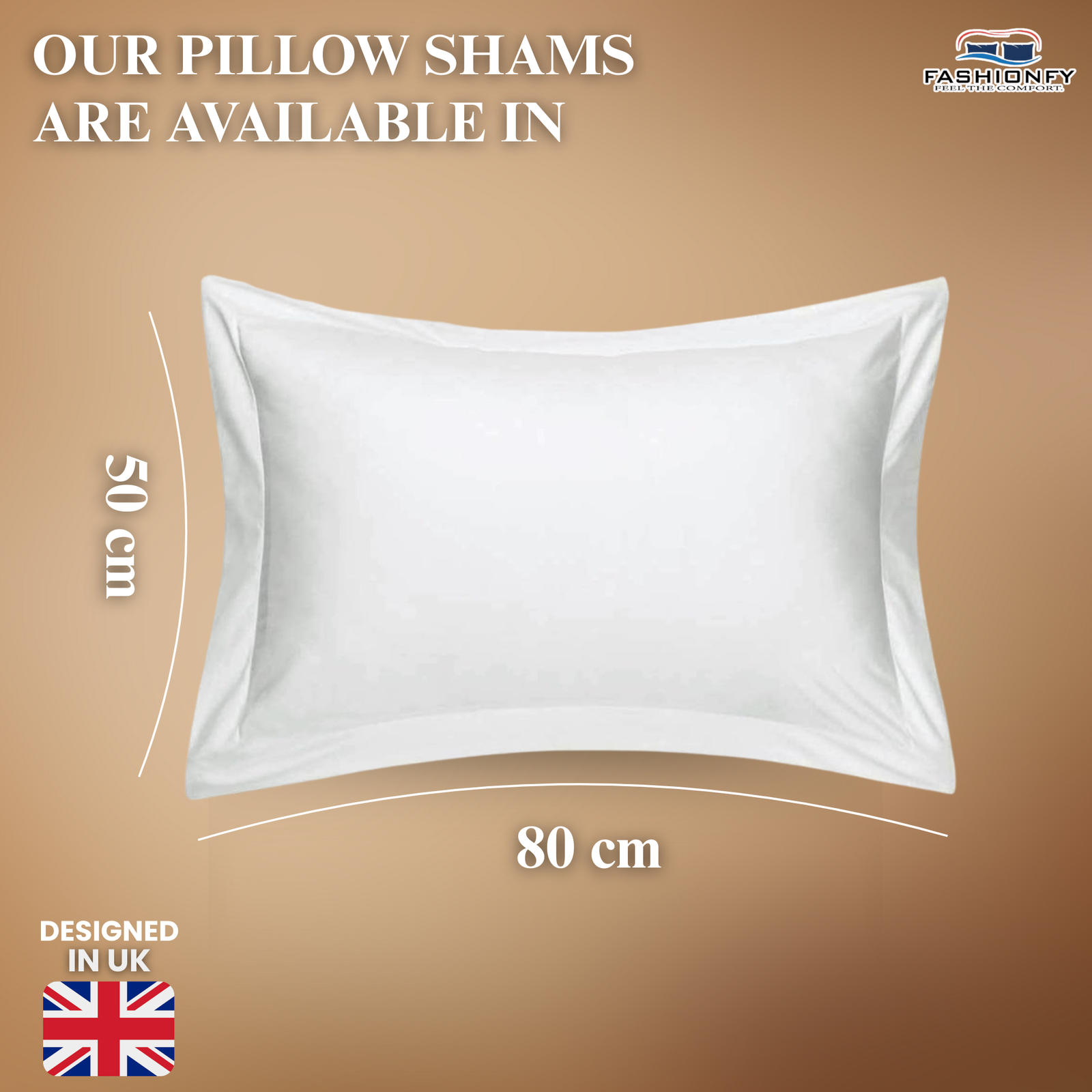 FASHIONFY® Premium Cotton Pillow Shams with Envelope Closure, Pillow Covers - Image 47