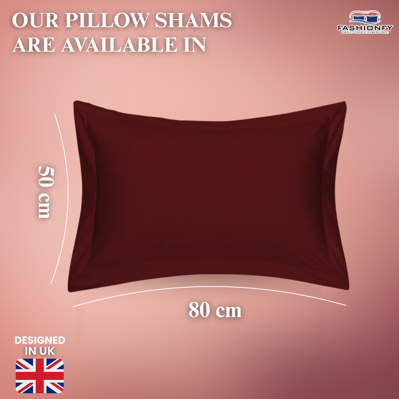 FASHIONFY® Premium Cotton Pillow Shams with Envelope Closure, Pillow Covers - Image 40