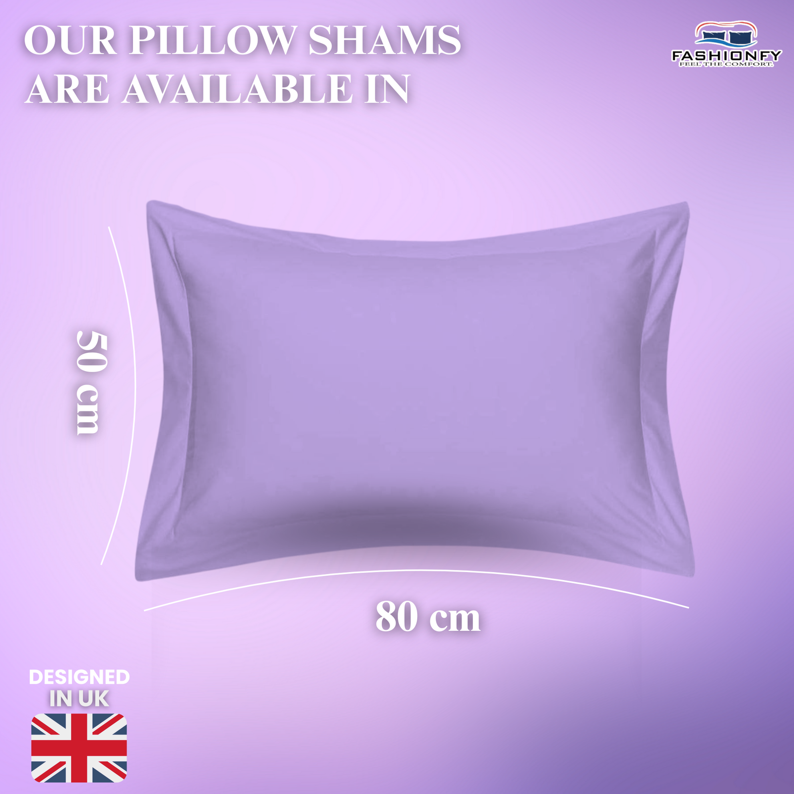 FASHIONFY® Premium Cotton Pillow Shams with Envelope Closure, Pillow Covers - Image 42
