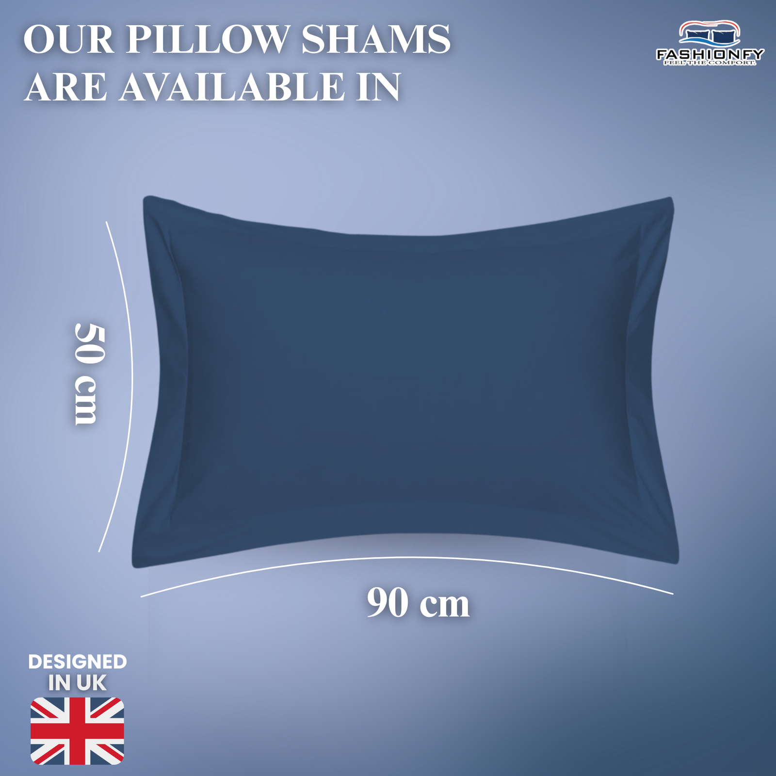 FASHIONFY® Premium Cotton Pillow Shams with Envelope Closure, Pillow Covers - Image 53