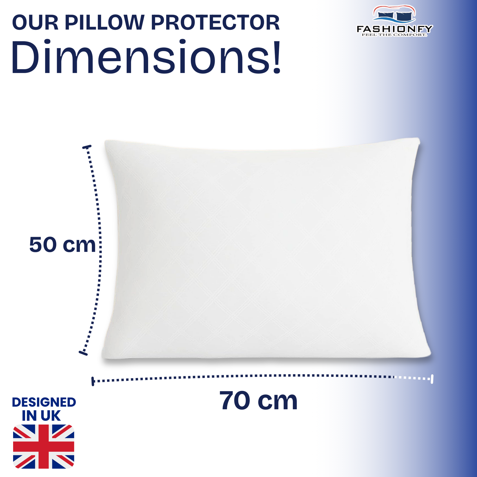FASHIONFY® Pillow Protectors for Hotel Pillows, Sofa Cushions, Bed Pillows & Home Decor - Image 9