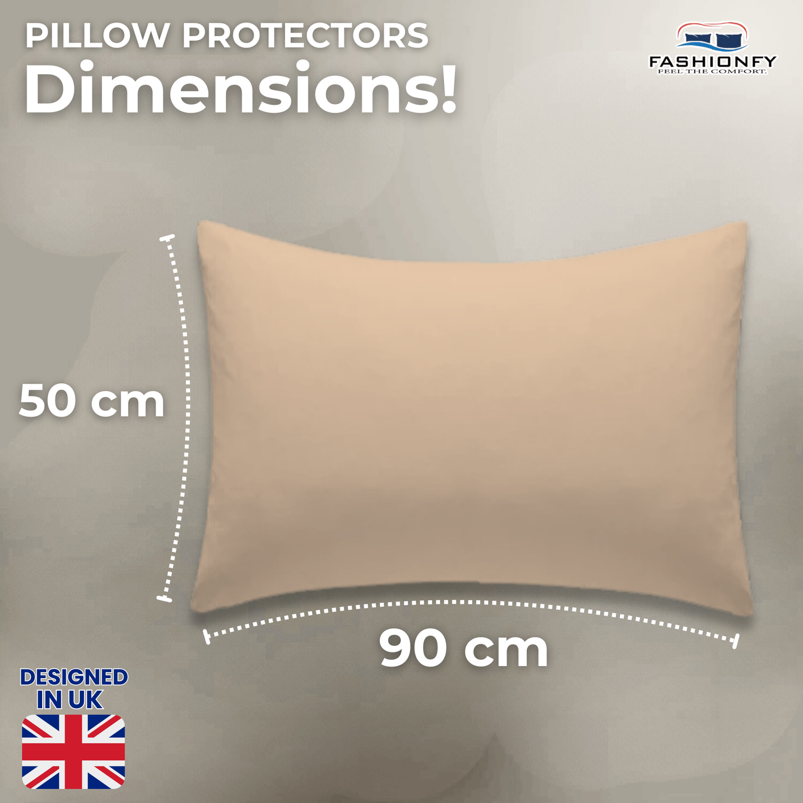 FASHIONFY® Pillow Covers for Hotel Pillows, Dorm rooms, Bed & Sofa Cushions | Pack of 4 - Image 27