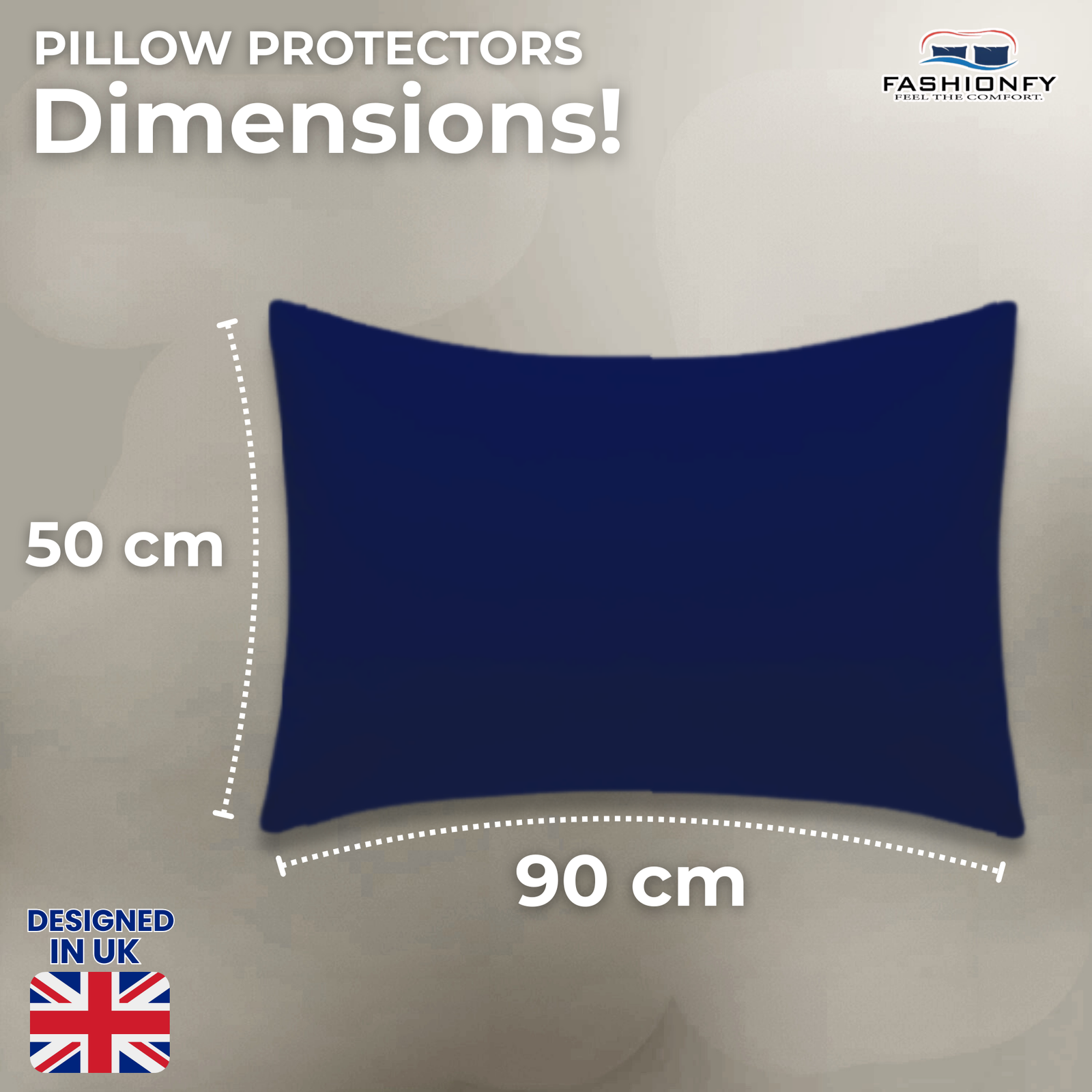 FASHIONFY® Pillow Covers for Hotel Pillows, Dorm rooms, Bed & Sofa Cushions | Pack of 4 - Image 30