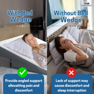 FASHIONFY Orthopedic Bed Wedge Pillow | Jacquard Cover with With Side-Pocket - Image 6