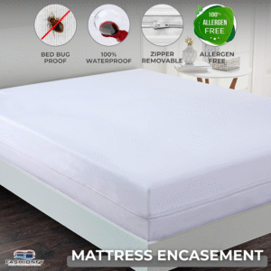 Premium Mattress Encasing Queen Size with Deep Pockets | 100% Waterproof Cotton - Image 2