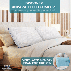 FASHIONFY Memory Foam Pillows For Back & Side Sleepers - Image 5