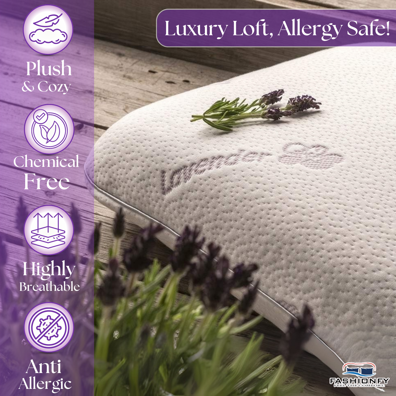 Memory Foam Pillow for Sleeping | Orthopedic Pillow for Back Pain, Neck Support - Image 5