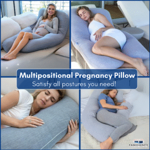 Detachable U Shape Pregnancy Pillow with 100% Polyester Filling - Image 2